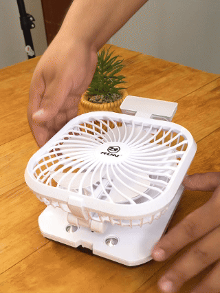 Ventilador Recargable Con Lámpara RUNLED