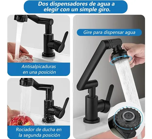 Grifo Giratorio Multifuncional WaterPro de 360°