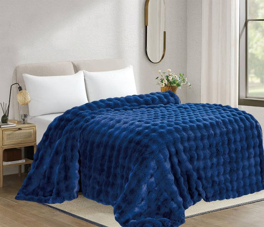 Cobija Piel de Conejo Ovejera King