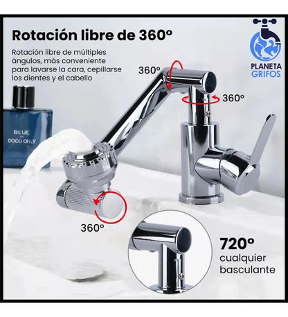 Grifo Giratorio Multifuncional WaterPro de 360°