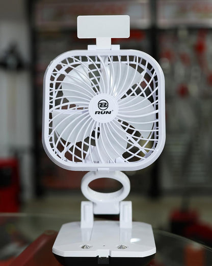 Ventilador Recargable Con Lámpara RUNLED
