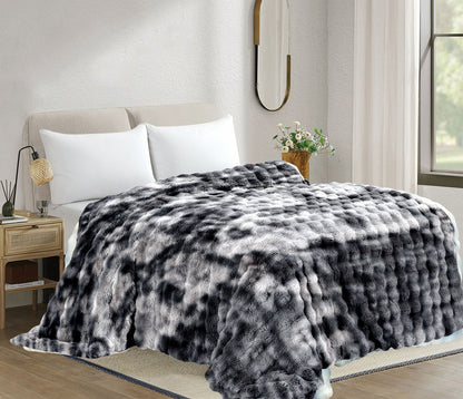 Cobija Piel de Conejo Ovejera King
