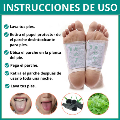 Parches Kinoki Para Pies Caja X 10