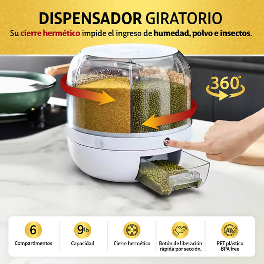 Dispensador de Granos Giratorio