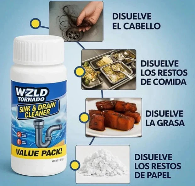 Destapa Cañerías Ultra Potente AcidPro