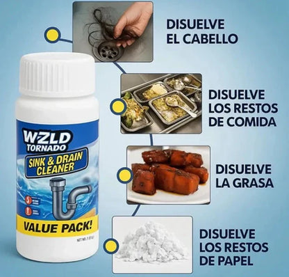 Destapa Cañerías Ultra Potente AcidPro